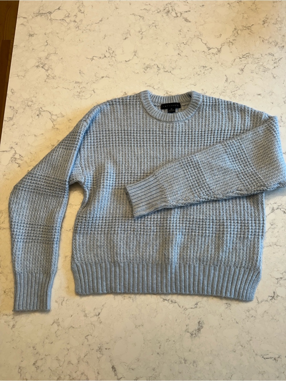 Sanctuary Light Blue Knit Crewneck Sweater